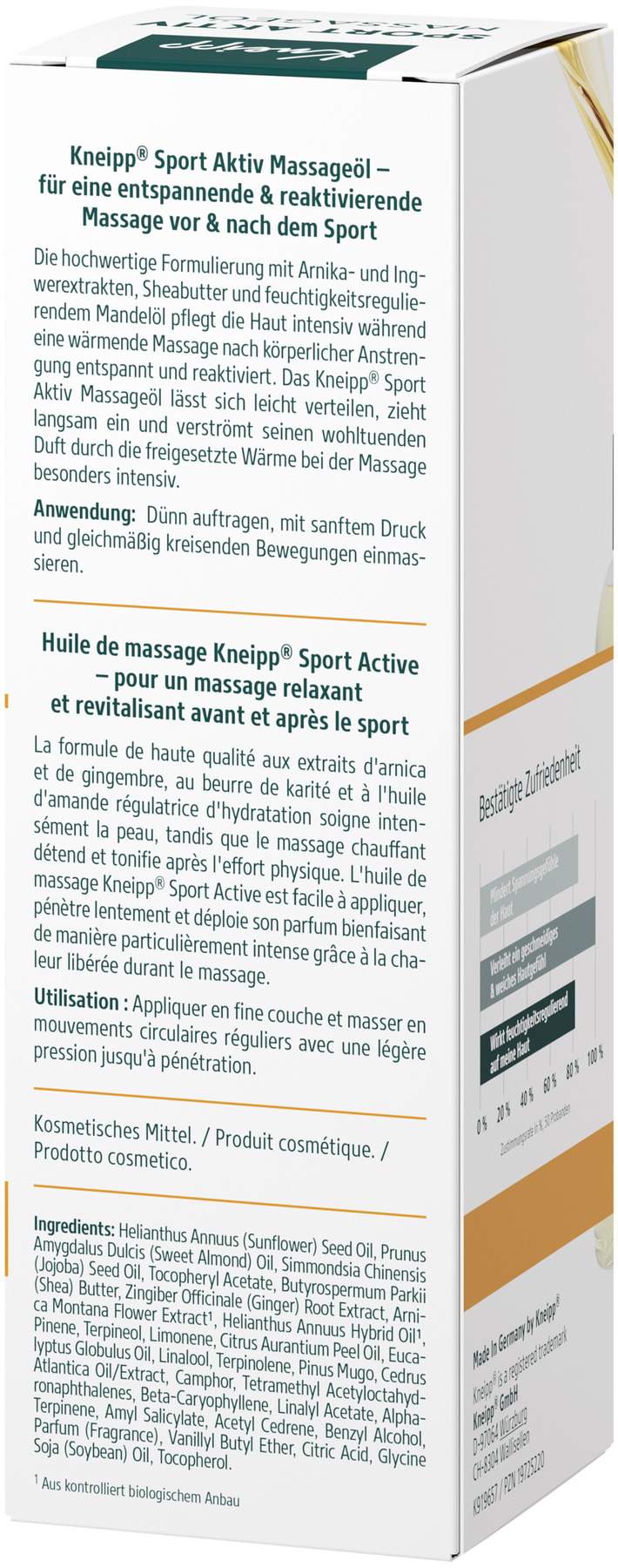 Kneipp Massageöl Sport Aktiv 100 ml