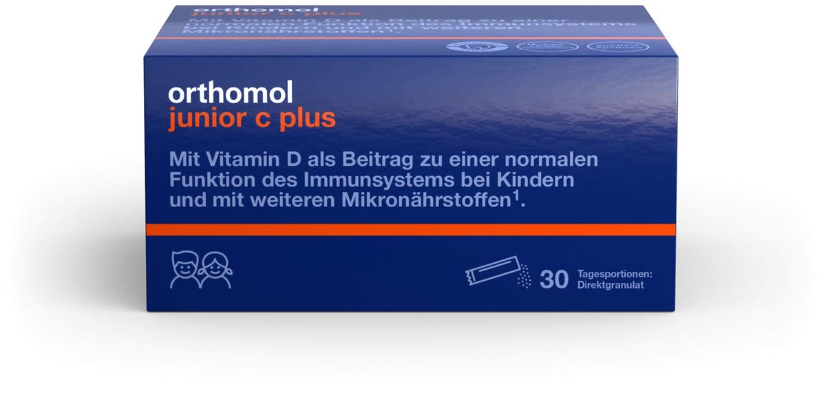 Orthomol Junior C Plus Granulat Himbeer-Limette 30 Stück