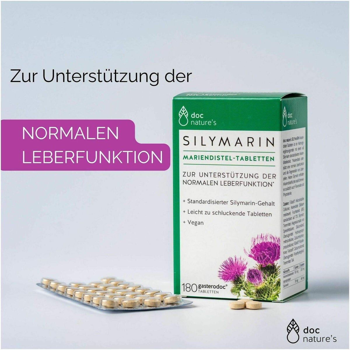 Gasterodoc Silymarin Mariendistel 180 Tabletten