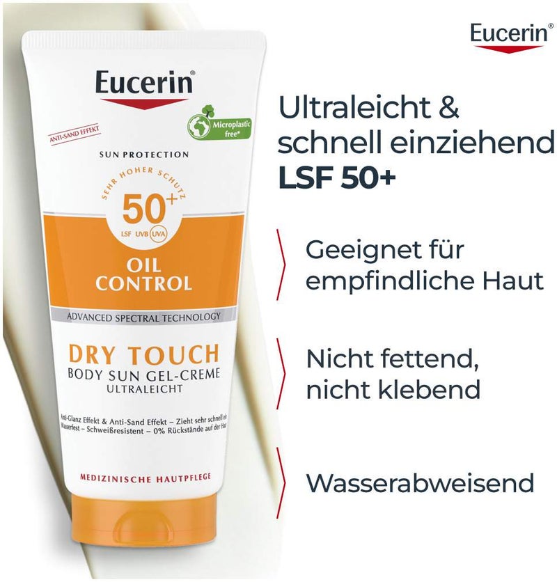 Eucerin Sun Oil Control Body Dry Touch LSF 50+ 200 ml