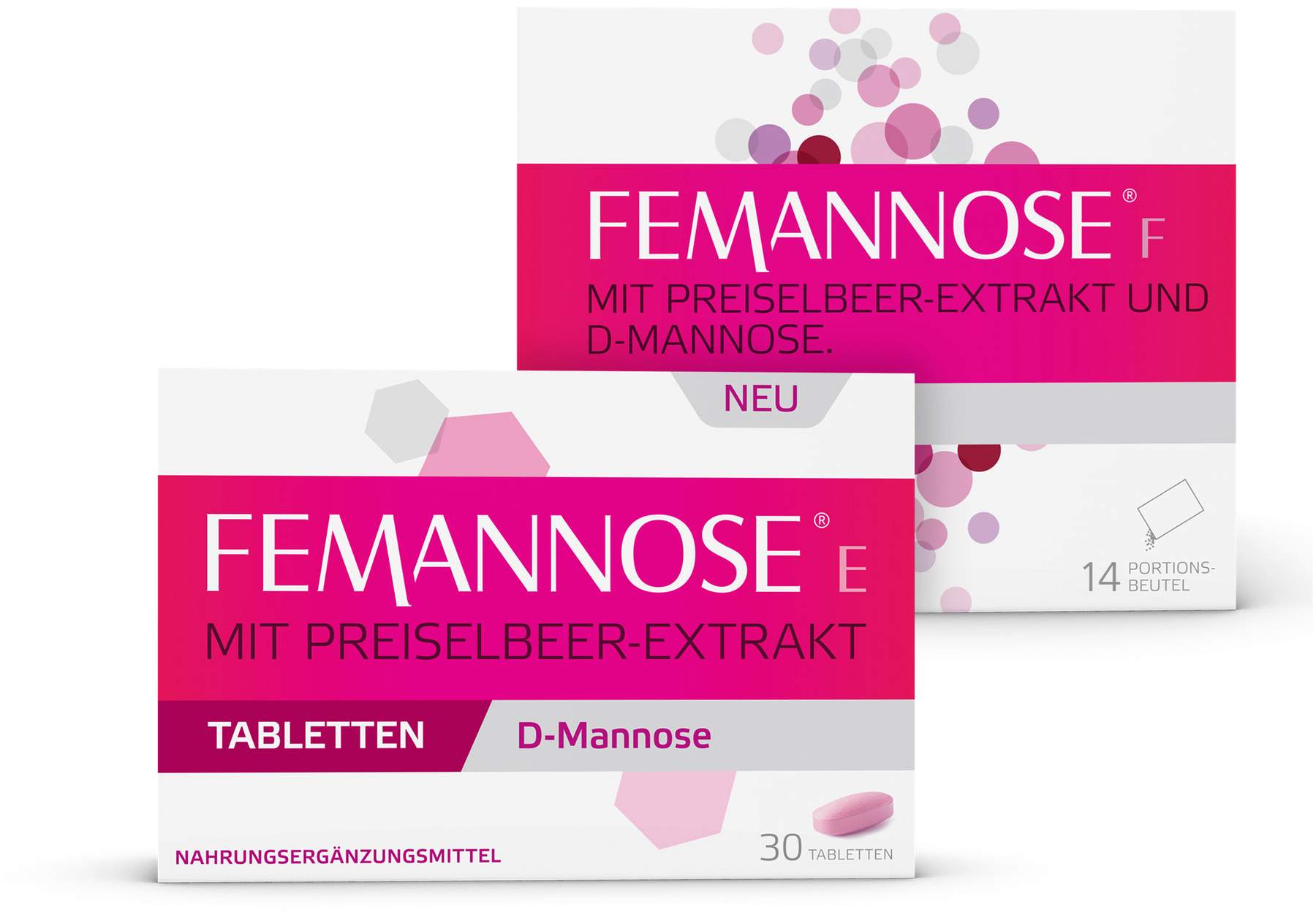 Femannose E Tabletten 30 Stück + Femannose F Granulat 14 Portionsbeutel