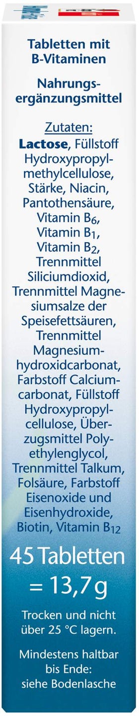 Doppelherz Aktiv B-Komplex + Folsäure 45 Tabletten