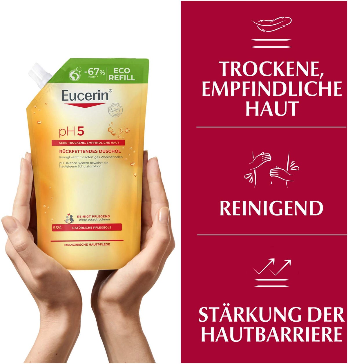 Eucerin pH5 Duschöl 400 ml Nachfüllbeutel empfindliche Haut