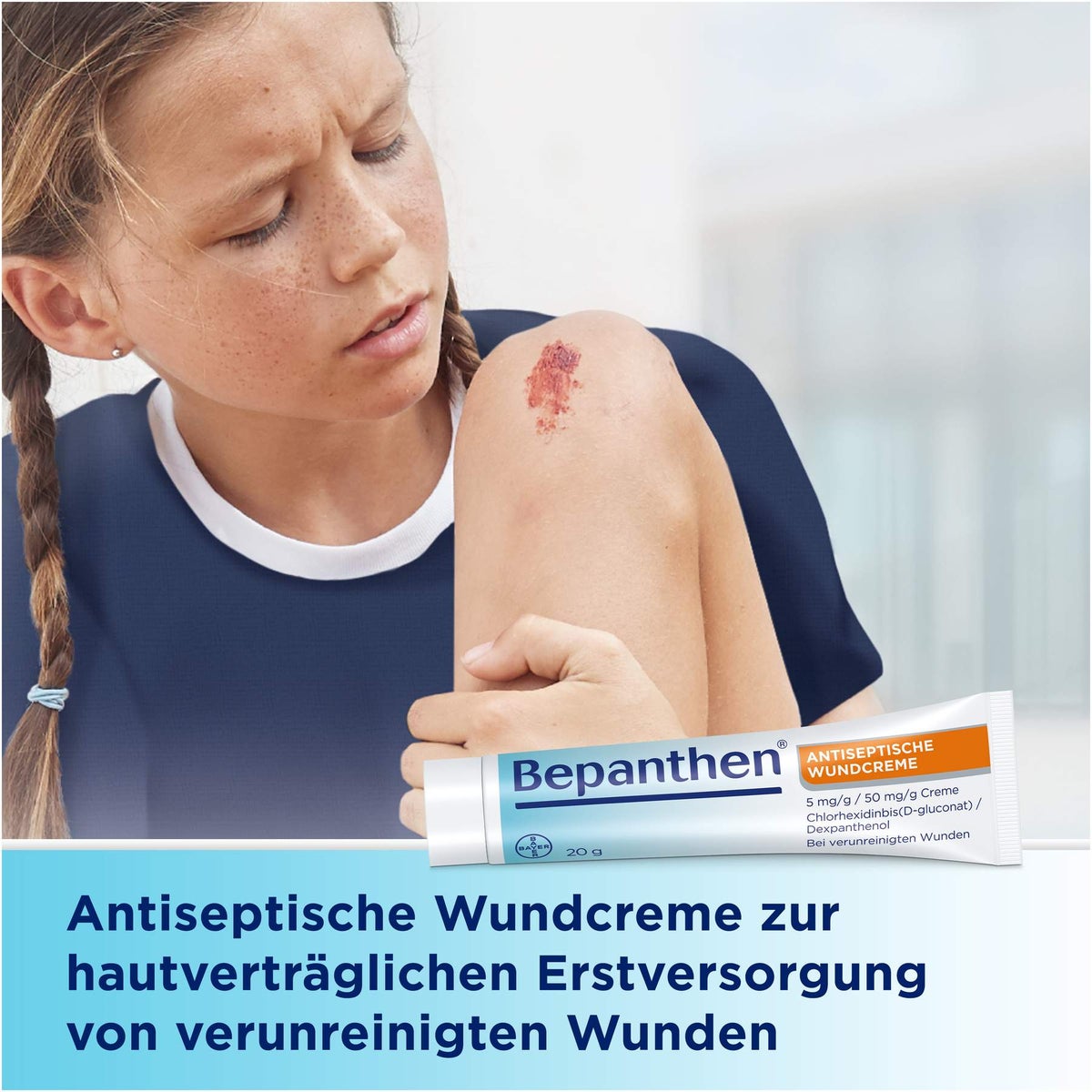 Bepanthen Wund und Heilsalbe 100 g + Antiseptische Wundcreme 20 g