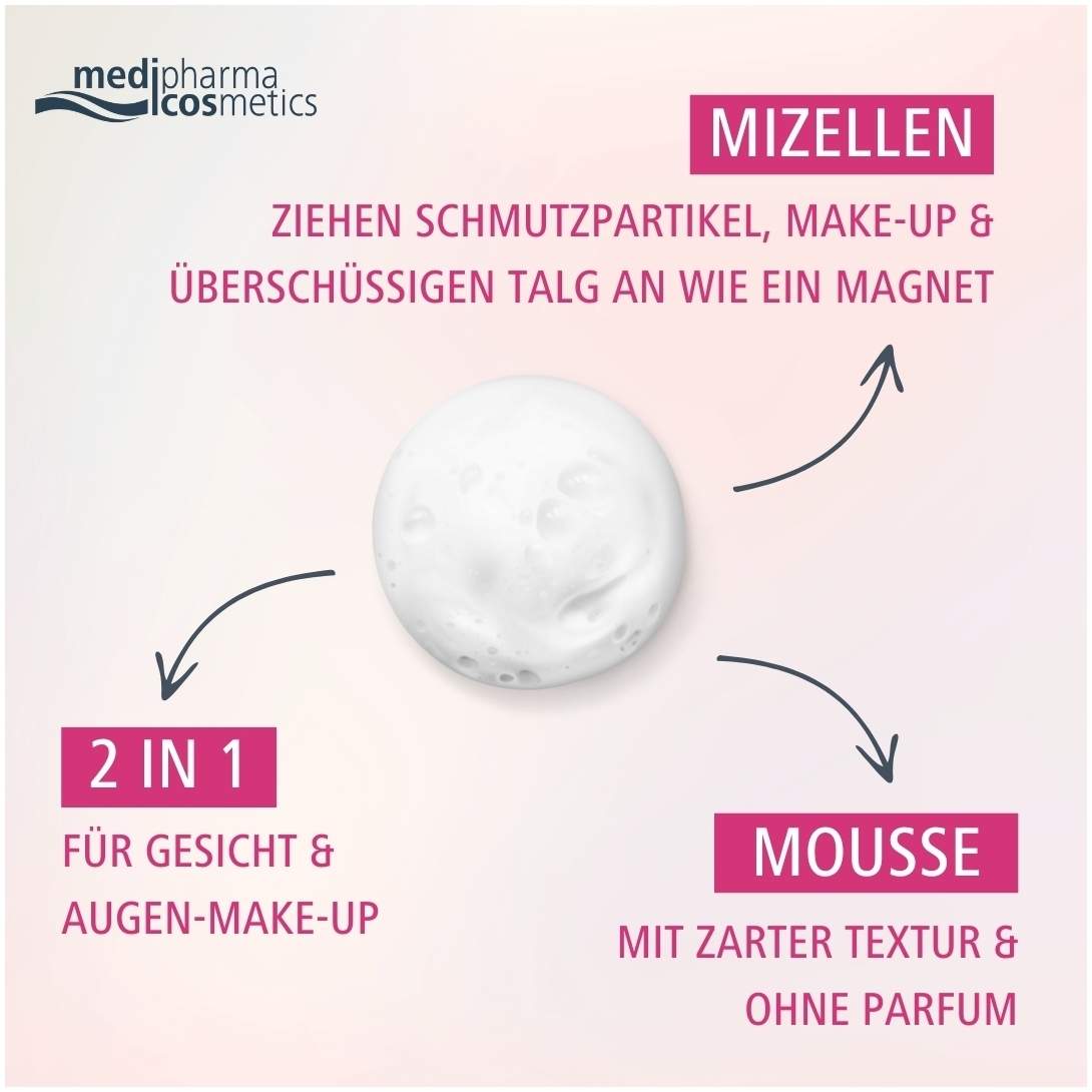 Medipharma Cosmetics Oliven Reinigungsmousse Rose 150 ml