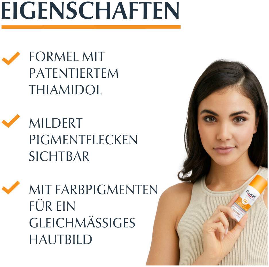 Eucerin Sun Pigment Control Face Fluid Getönt (Mittel) LSF 50+ 50 ml