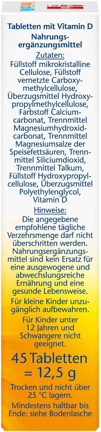 Doppelherz Aktiv Vitamin D 1.000 I.E. Extra 45 Tabletten
