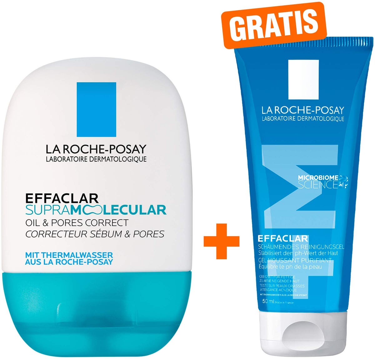 La Roche Posay Effaclar Supramolecular Oil & Pores Correct Gel 40 ml + gratis La Roche Posay Effaclar Gel 50 ml Mini