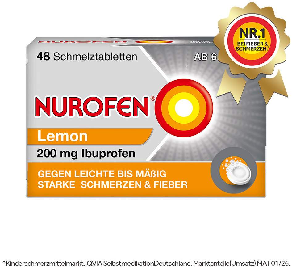Nurofen 200 mg Schmelztabletten Lemon 48 Stück