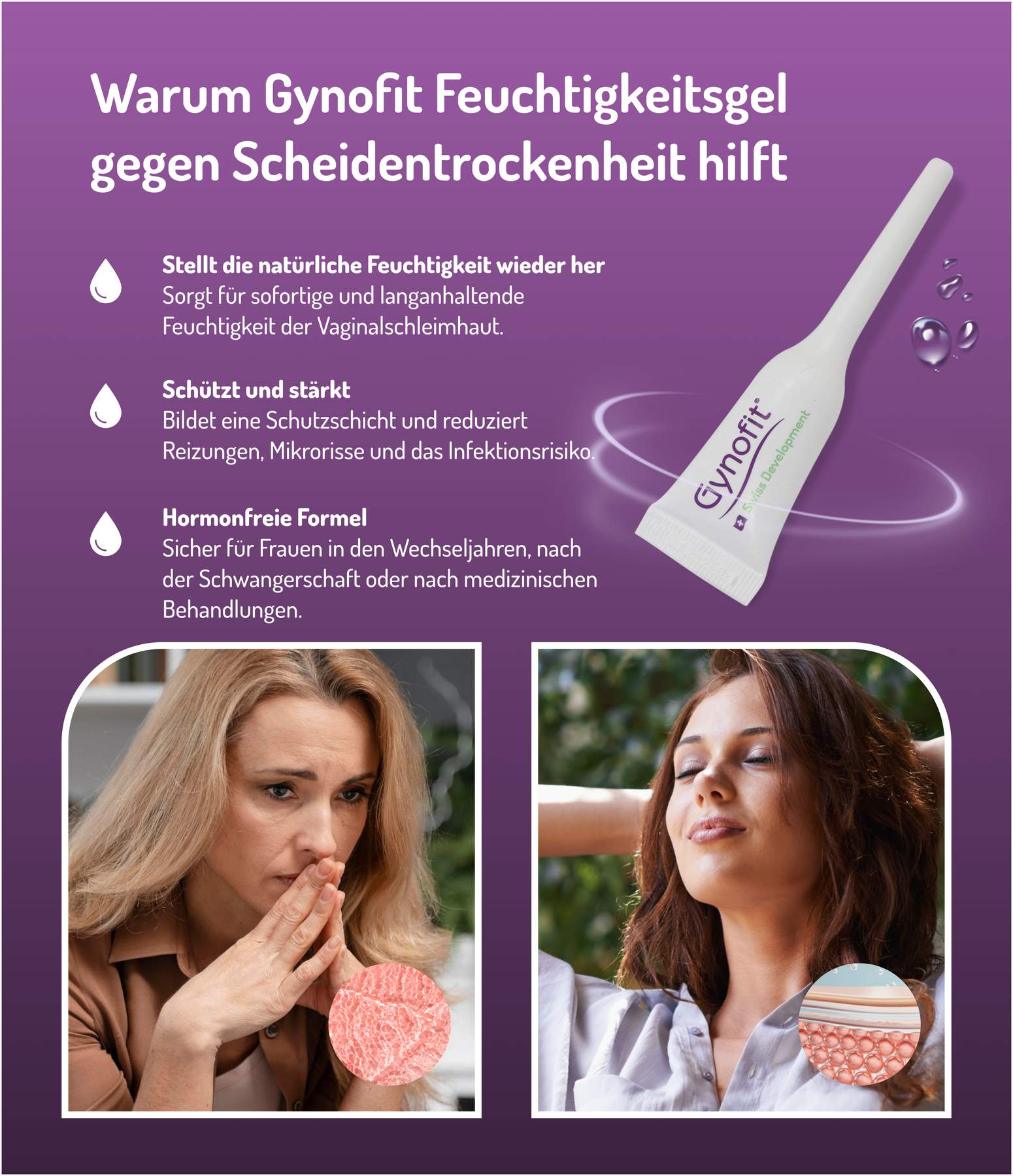 Gynofit Vaginal Gel zur Befeuchtung 12 X 5 ml