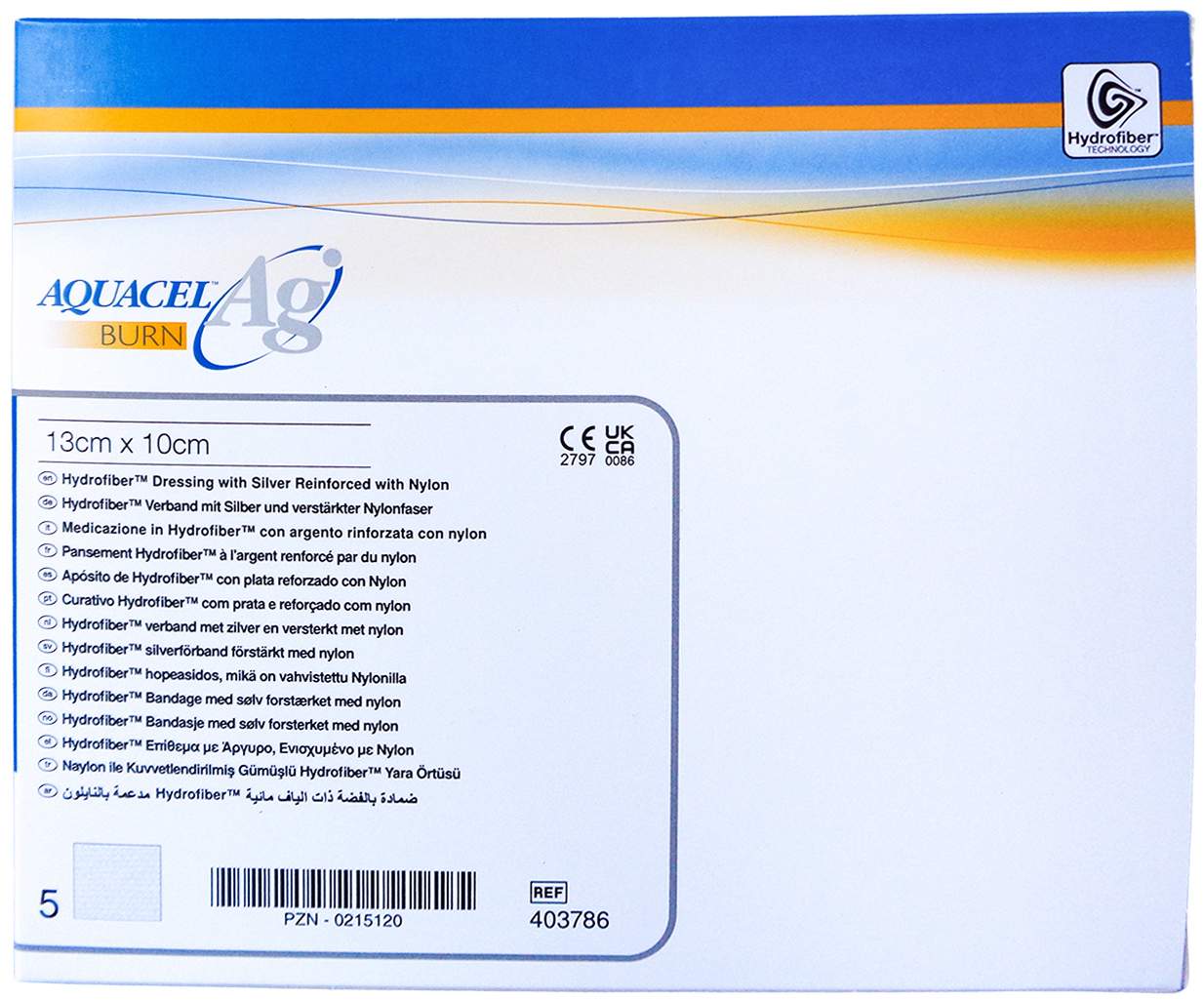 Aquacel AG Burn Verband 10x13cm Steril