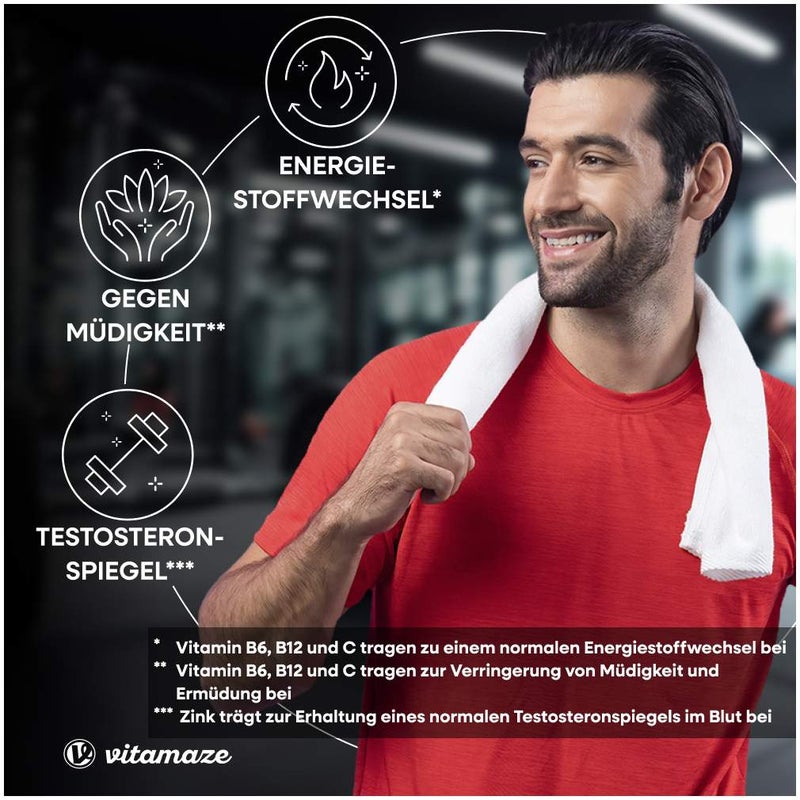 Vitamaze Maca 4.000 mg + L-Arginin + Vitamine + Zink 240 Kapseln