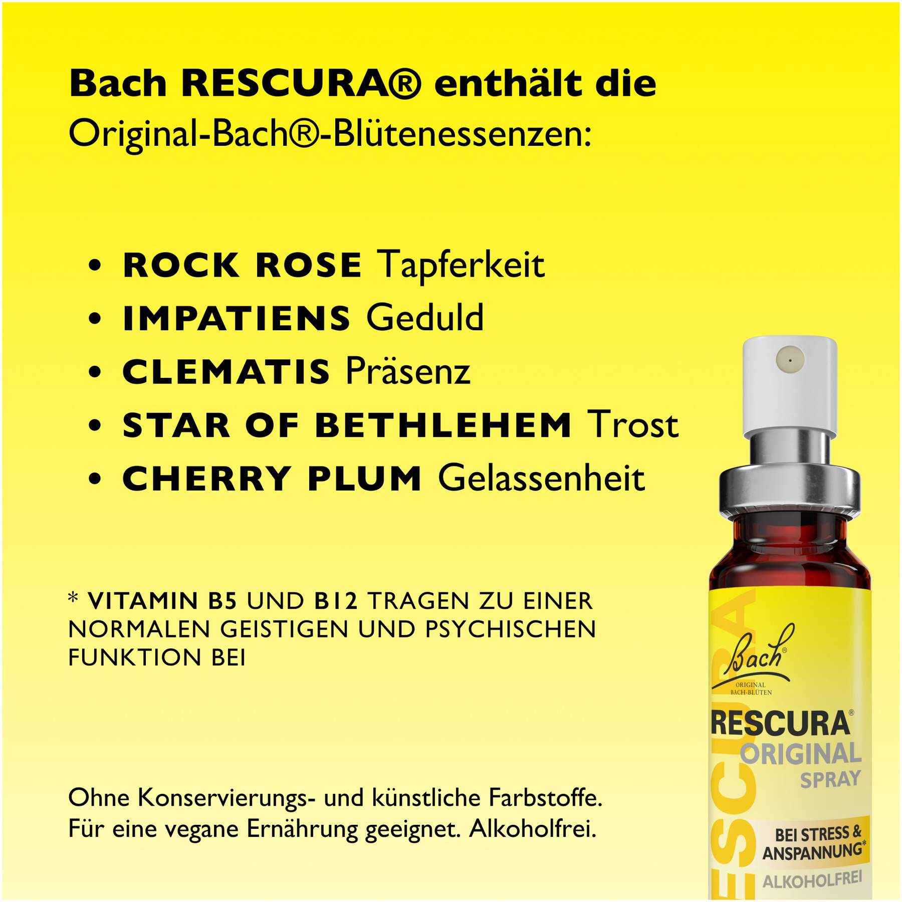 Bachblüten Rescura 20 ml Spray alkoholfrei
