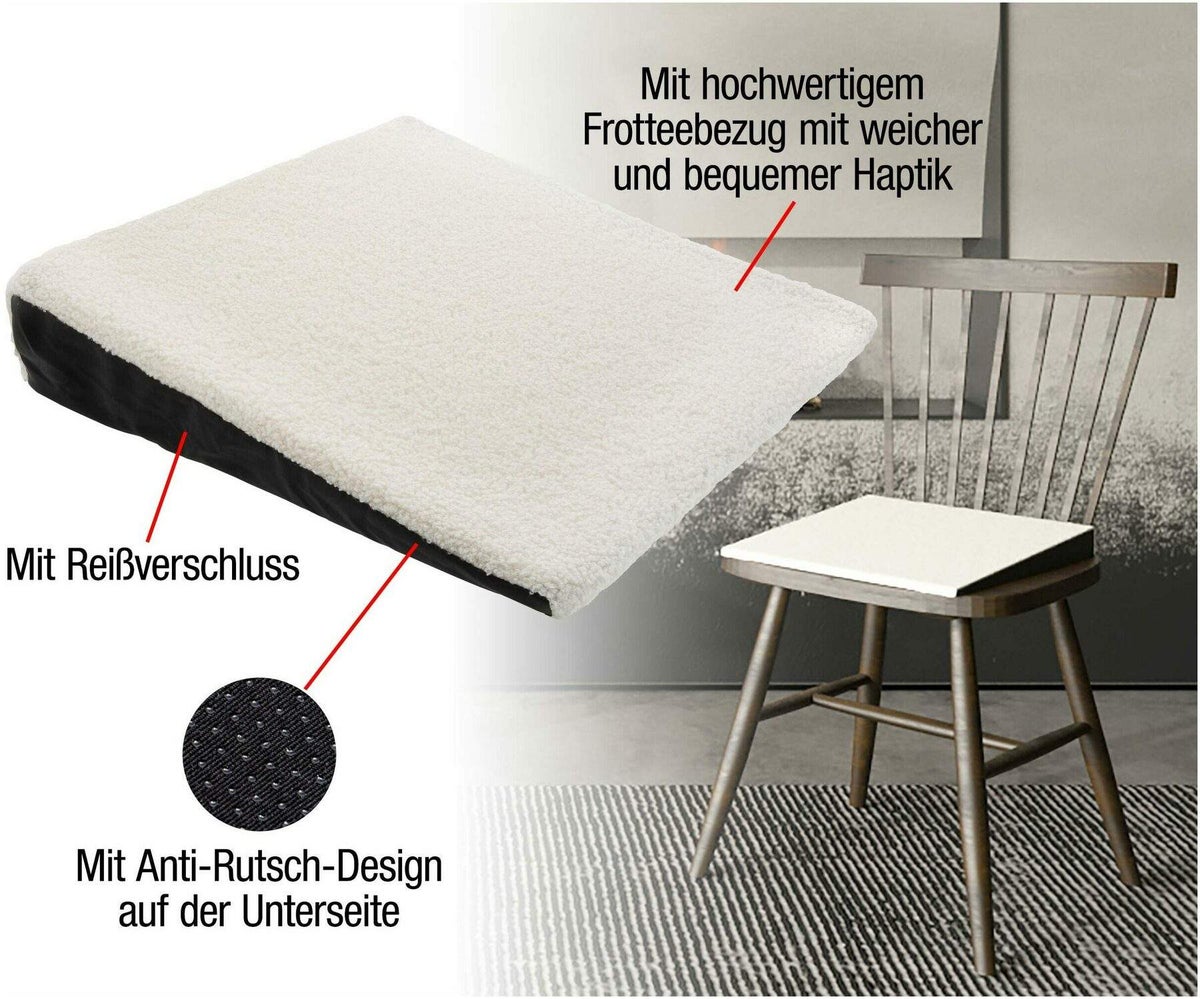 Keilkissen mit weichem Frotteebezug 1 Stück