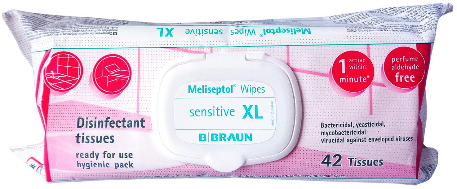 Meliseptol Wipes Sensitive Xl 42  Stk
