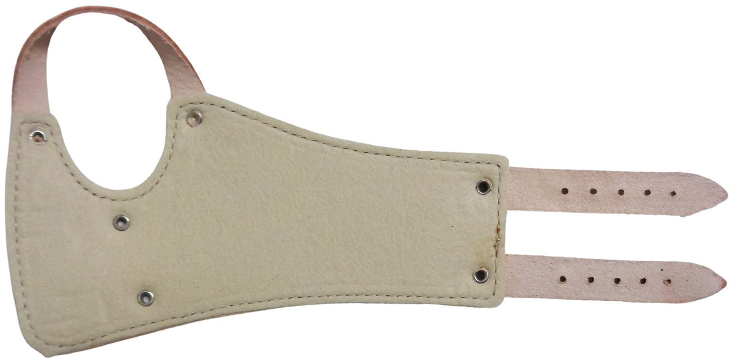 Handgelenkriemen 16 Leder Links 2 Schnallen Gefüttert 1 Stk
