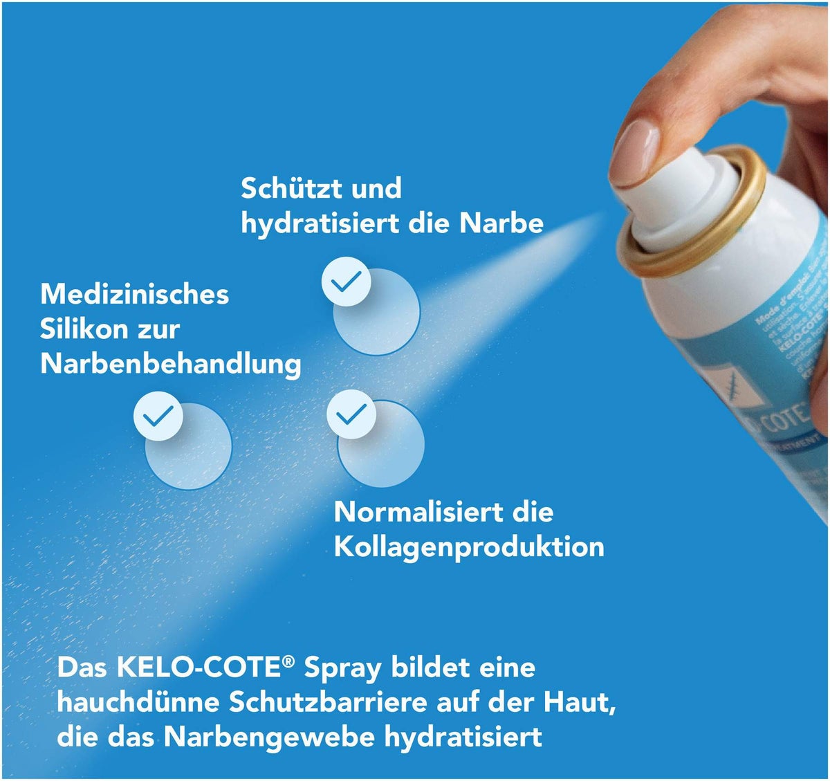 Kelo-Cote Spray Silikonspray zur Behandlung von Narben