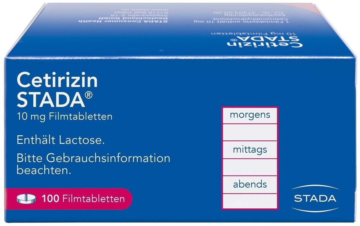 Cetirizin Stada 10 mg 100 Filmtabletten