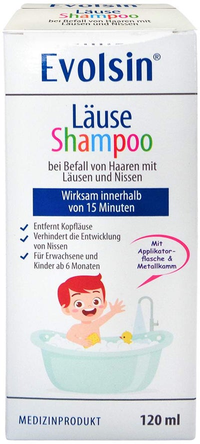 Evolsin Läuseshampoo Mit Läusekamm 120 ml