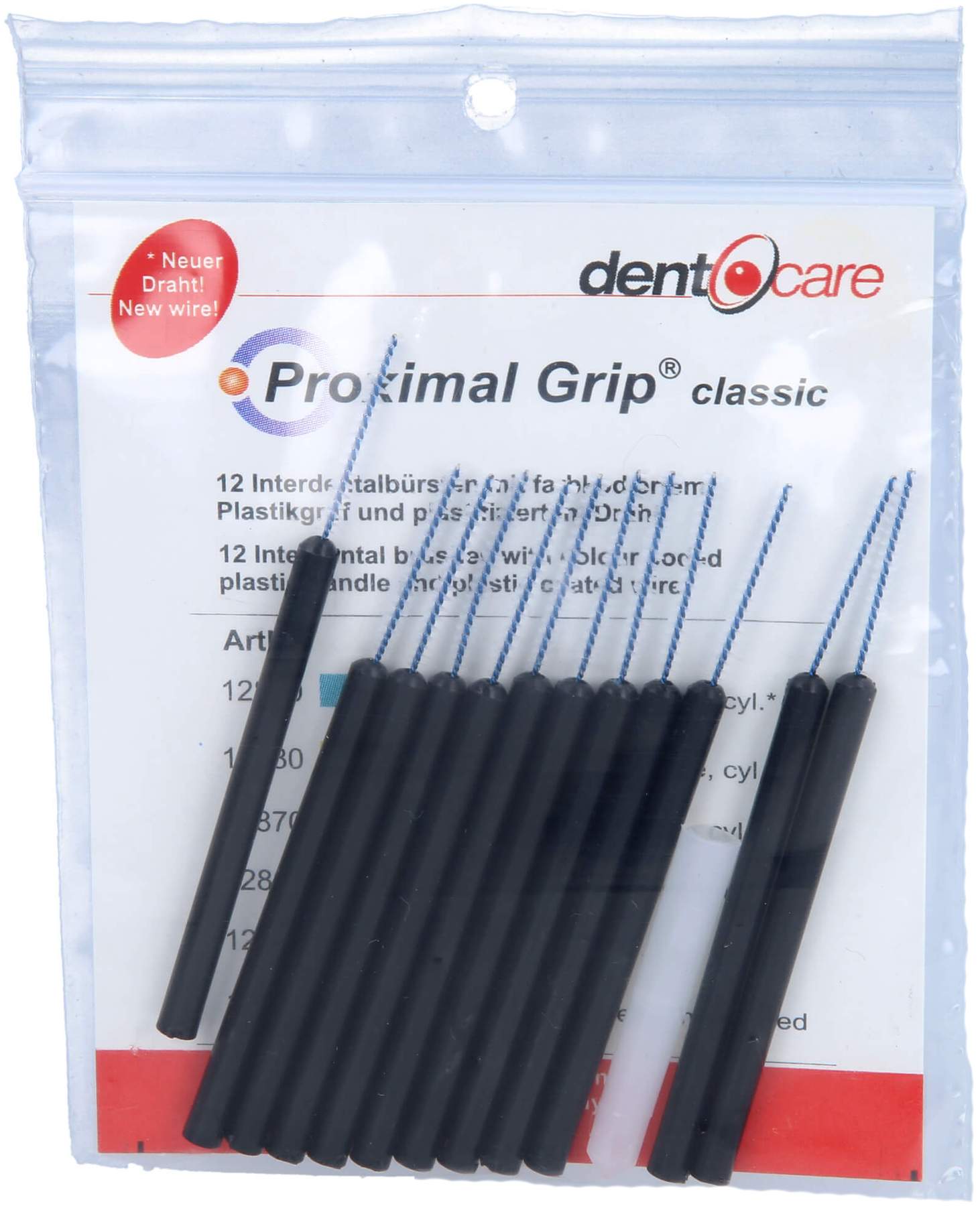 Proximal Grip Xx-Fein Schwarz Interdentalbürste