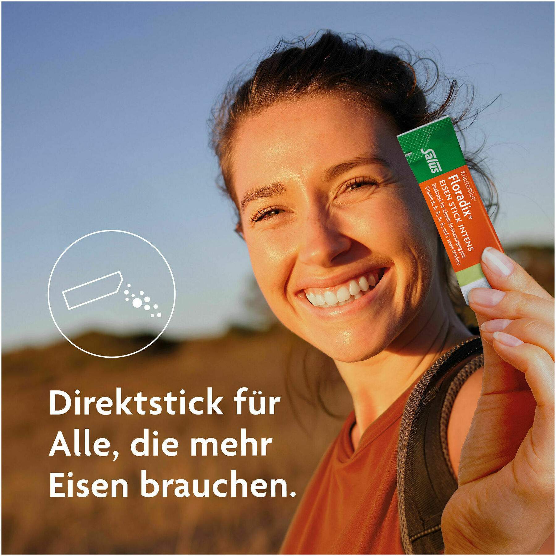 Floradix Eisen Sticks intens Pulver 20 Stück