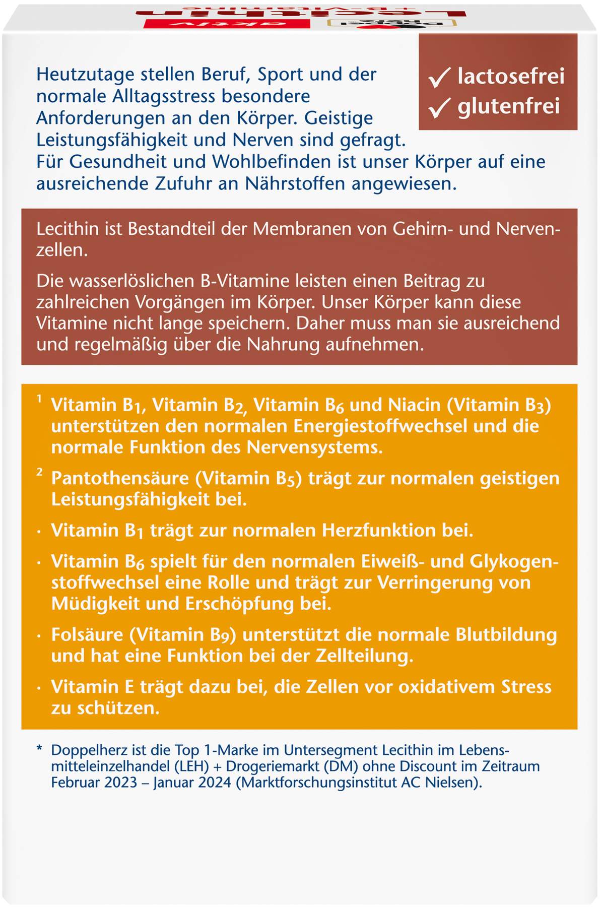 Doppelherz aktiv Lecithin + B Vitamin Kapseln 40 Kapseln