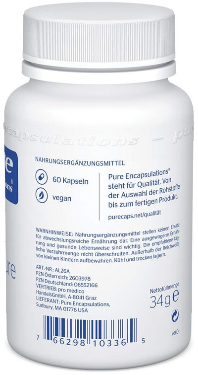 Pure Encapsulations Alpha Liponsäure 60 Kapseln