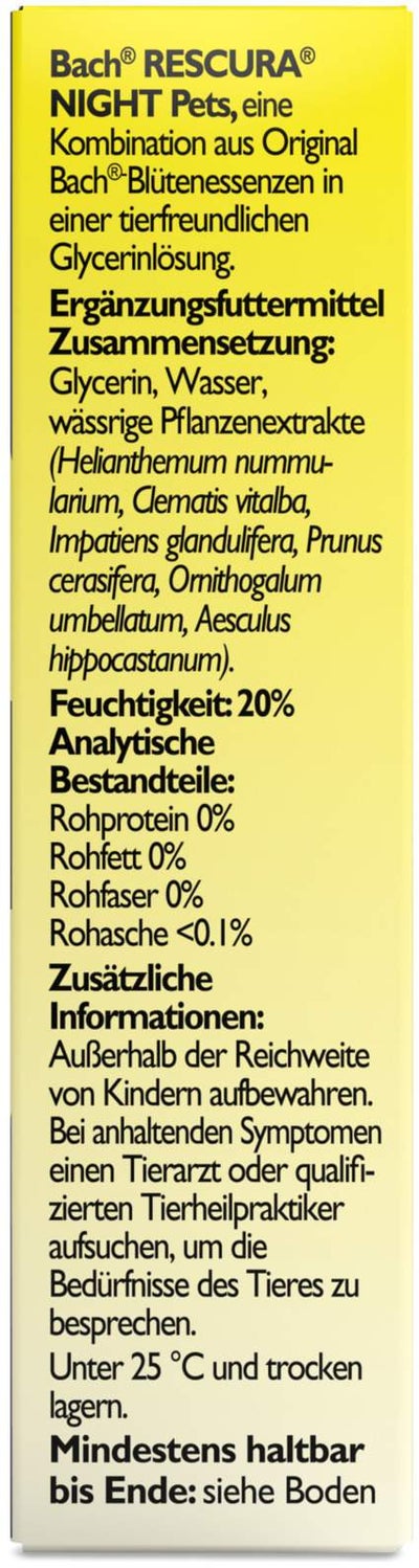 Bach Original Rescura Night Pets 10 ml Tropfen