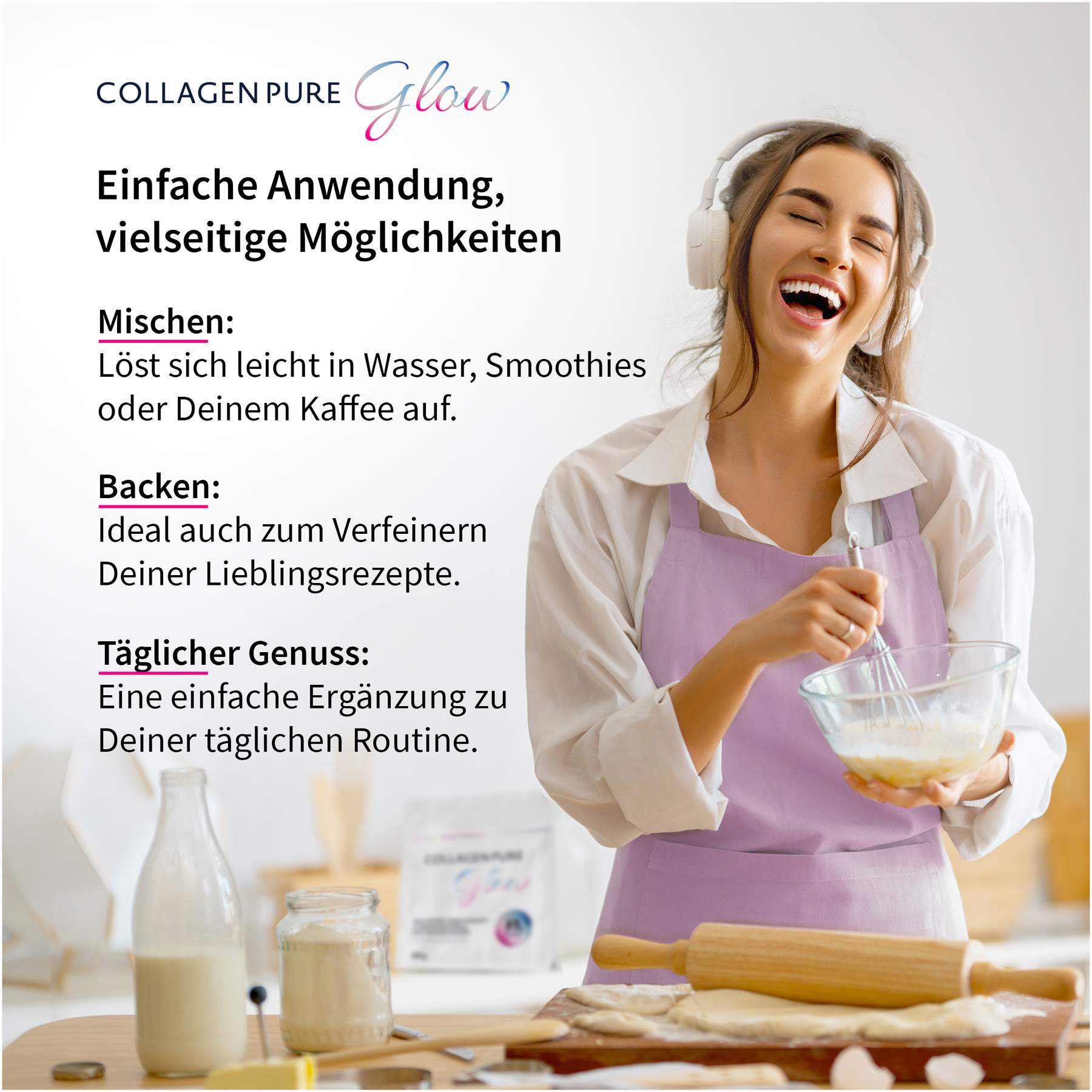 Collagen Pure Glow 100% Reines Kollagen 500 G