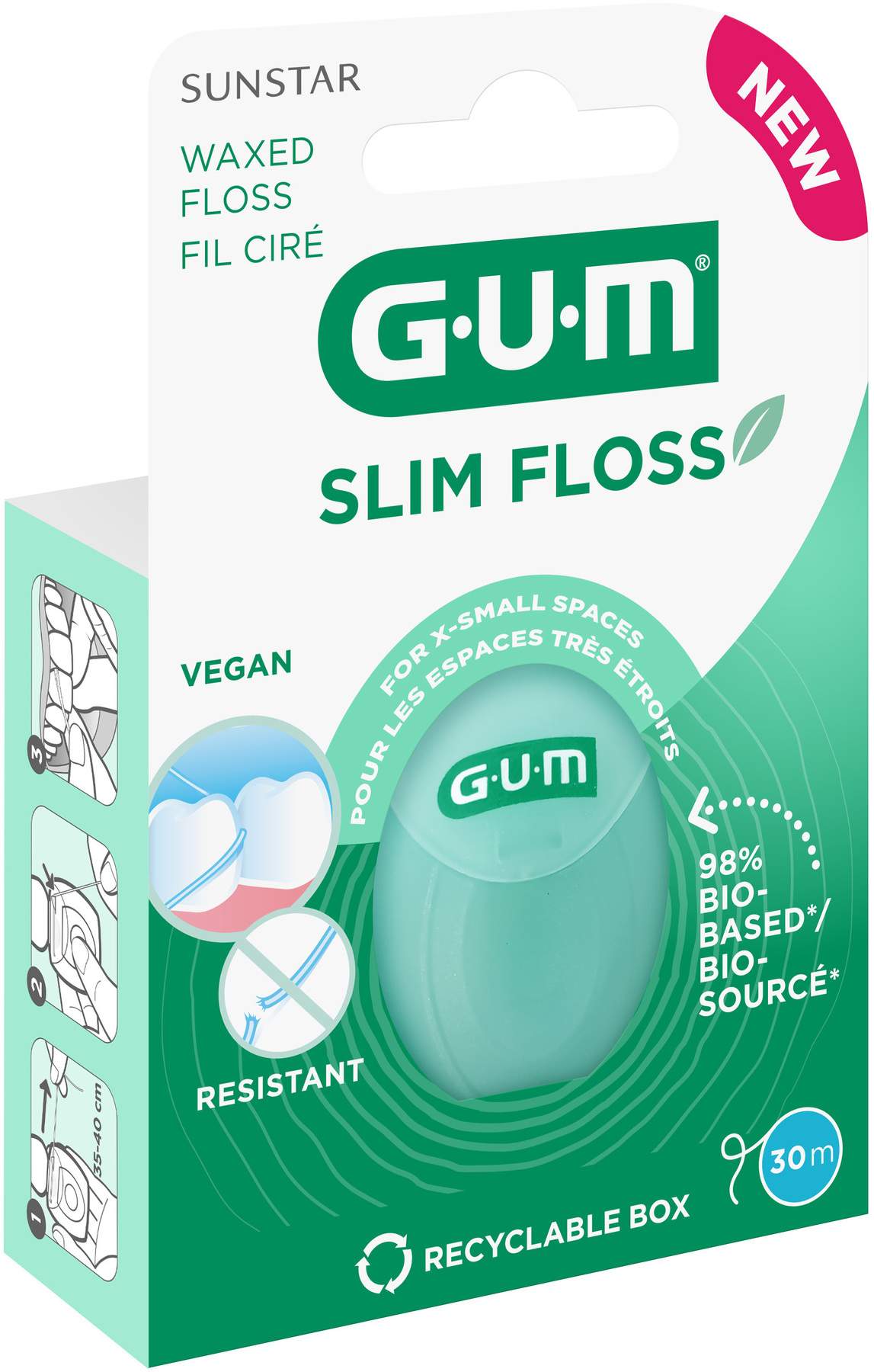 Gum Slim Floss gewachst 30 m 1 Stück
