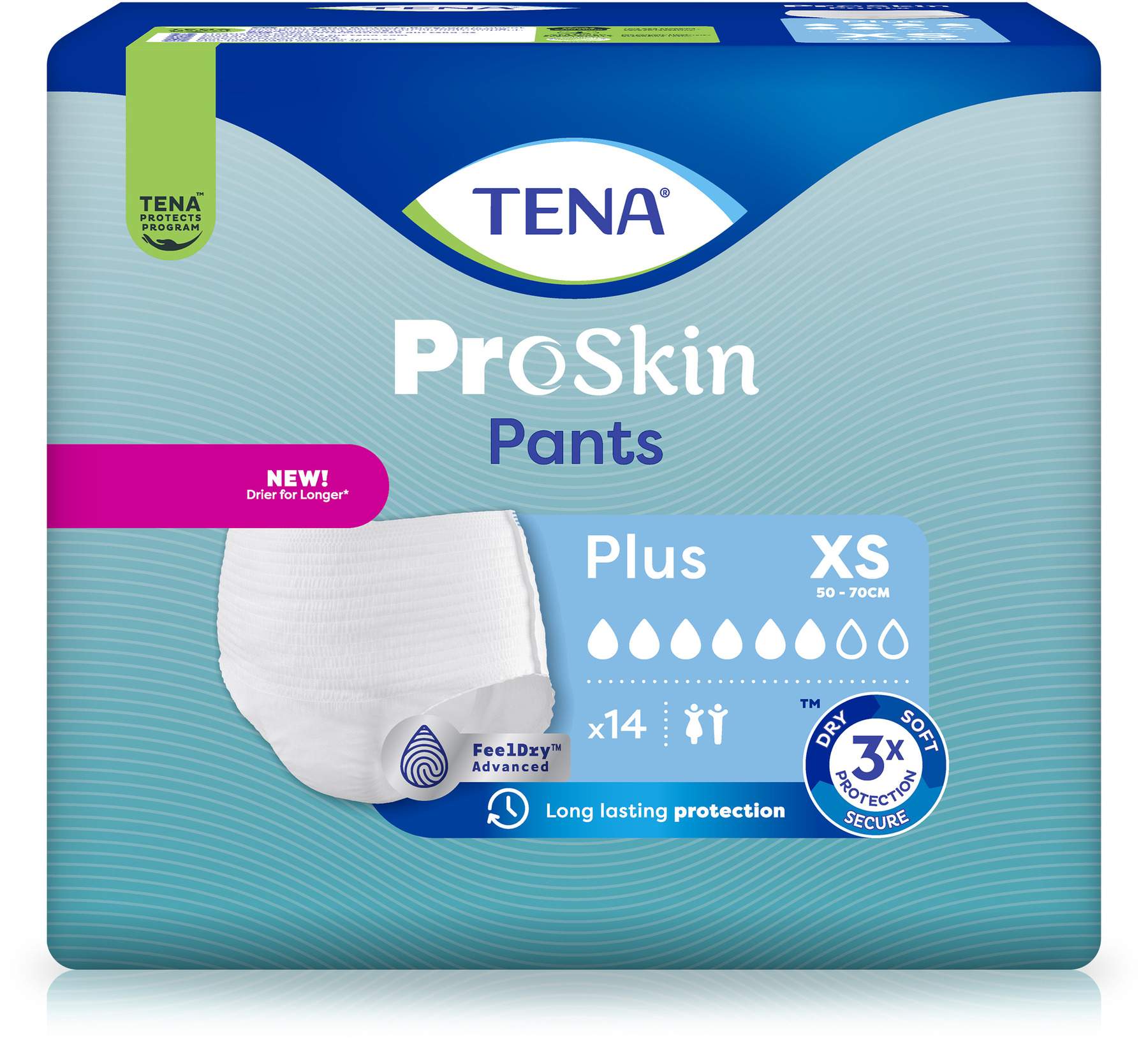 Tena Pants Plus X - Small 50 -70 cm Confiof 14 Stück