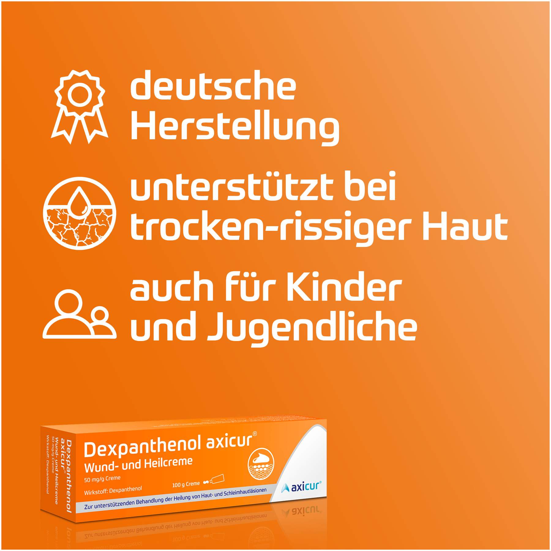 Dexpanthenol Axicur Wund- und Heilcreme 20 G