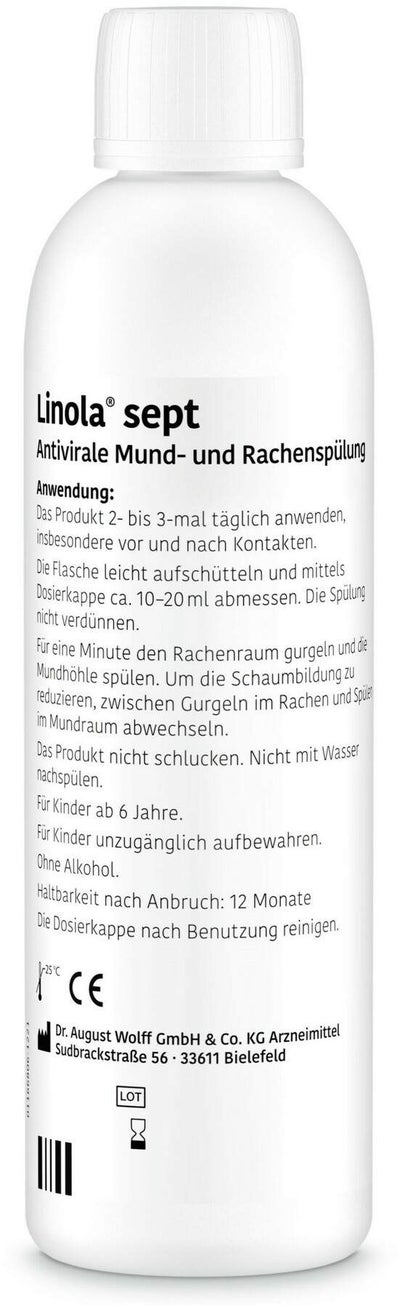 Linola sept Antivirale Mund- und Rachenspülung 300 ml
