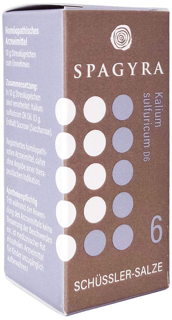 Schüssler Nr.6 Kalium Sulfuricum D 6 Globuli 10 G