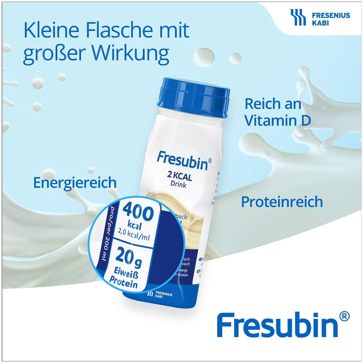 Fresubin 2 Kcal Drink Vanille Trinkflasche 24x200 ml Lösung