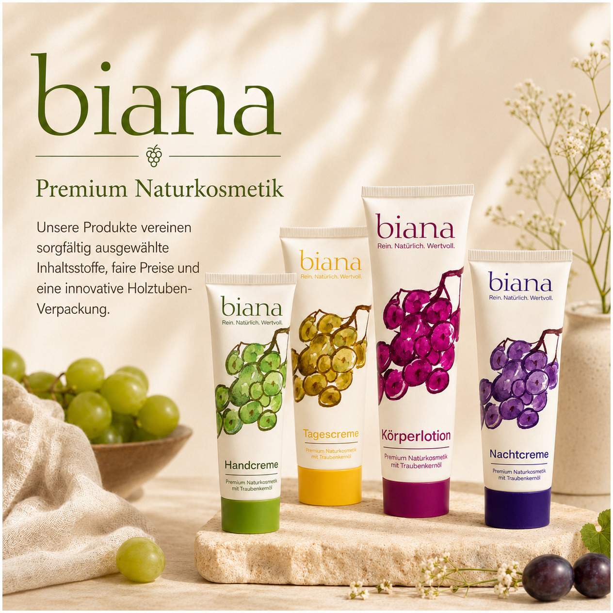 Biana Handcreme mit Traubenkernöl 50 ml