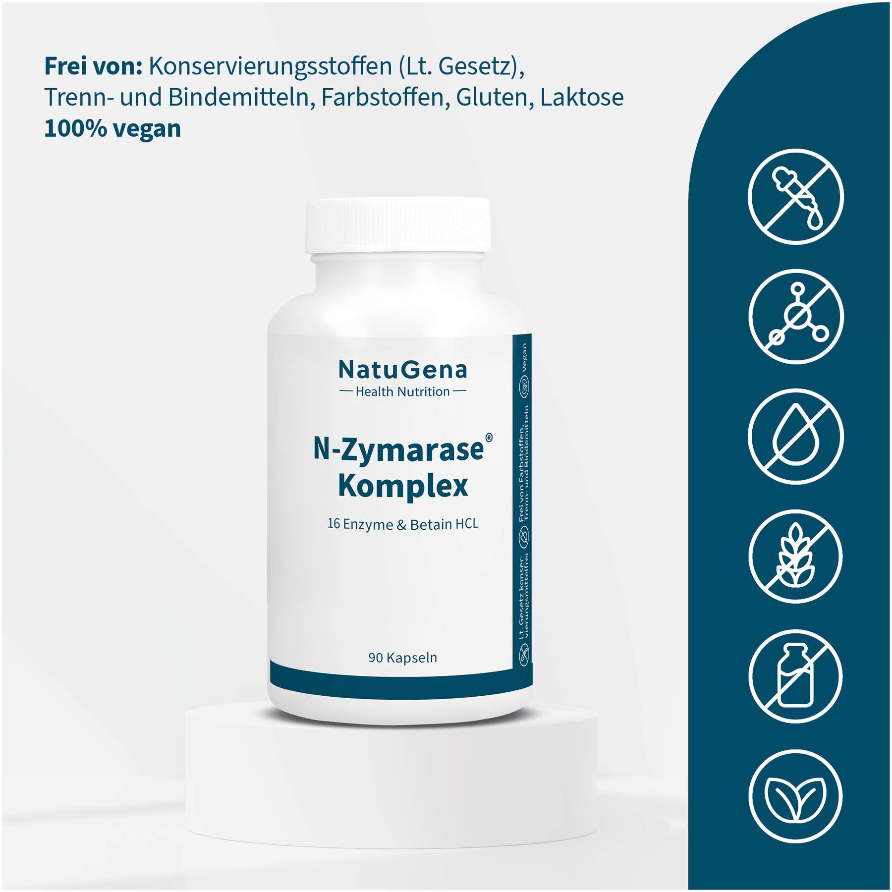 N-Zymerase Komplex Enzyme+Betain HCL 90 Kapseln