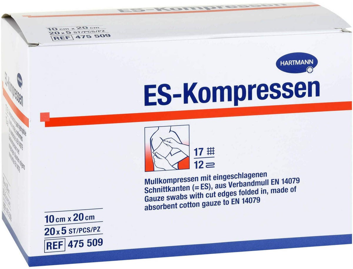 Es Kompressen Steril 10 X 20 cm Großpackung 20 X 5 Stk