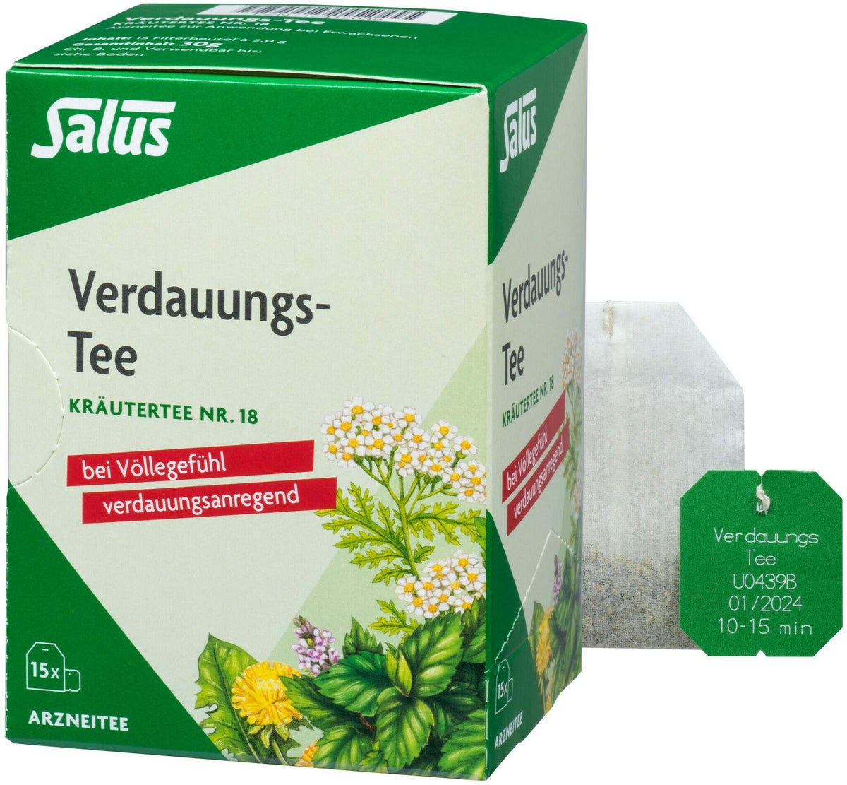 Verdauungstee Kräutertee Nr.18 Salus 15 Filterbeutel
