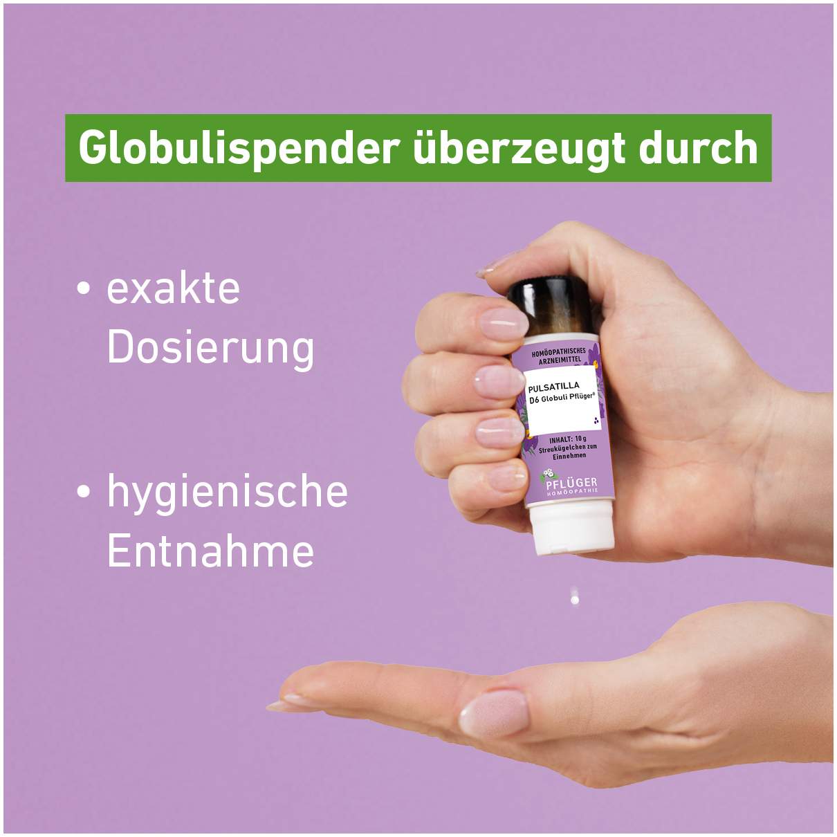 Pulsatilla D6 Globuli Pflüger Globulispender 10 g