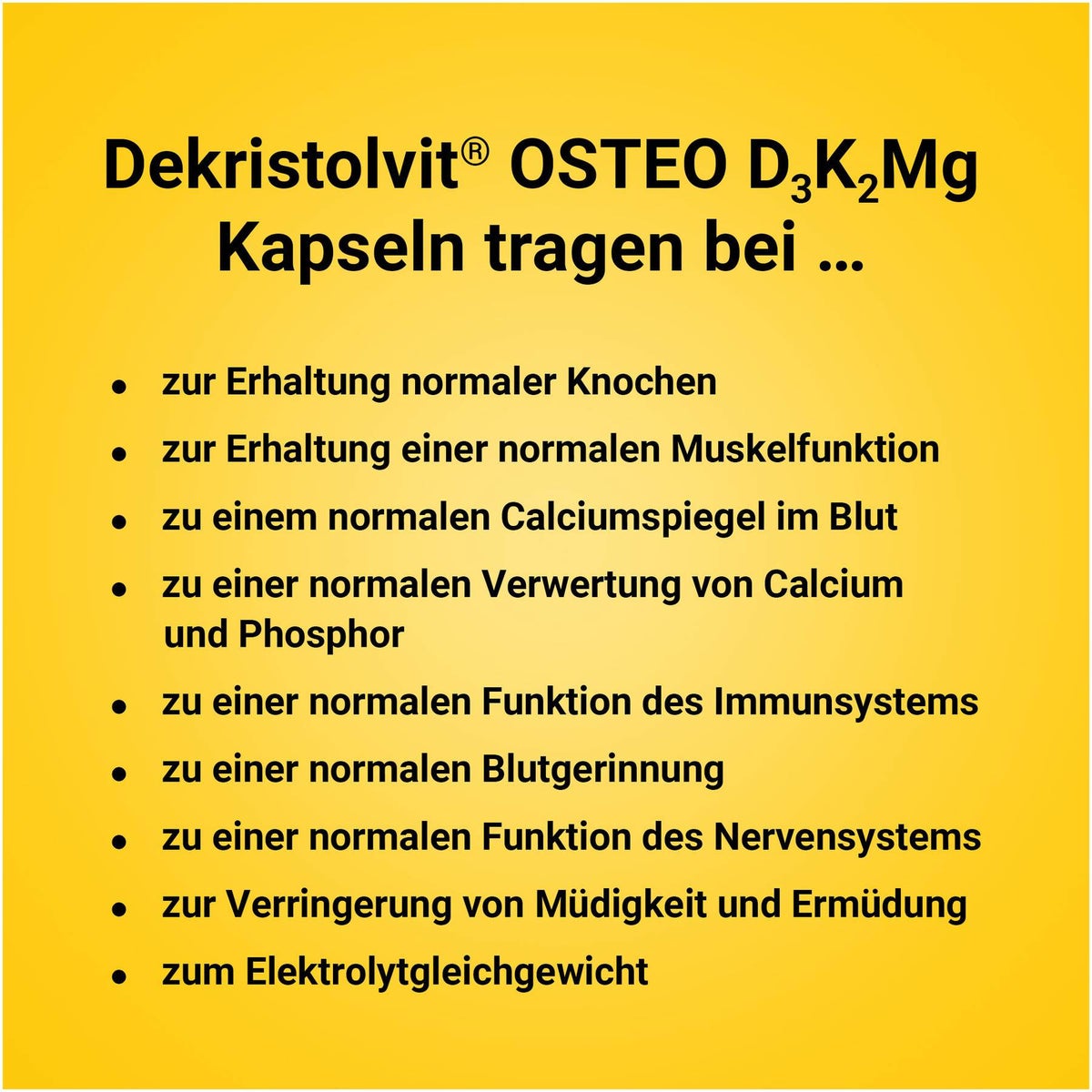 Dekristolvit Osteo D3K2Mg 120 Kapseln