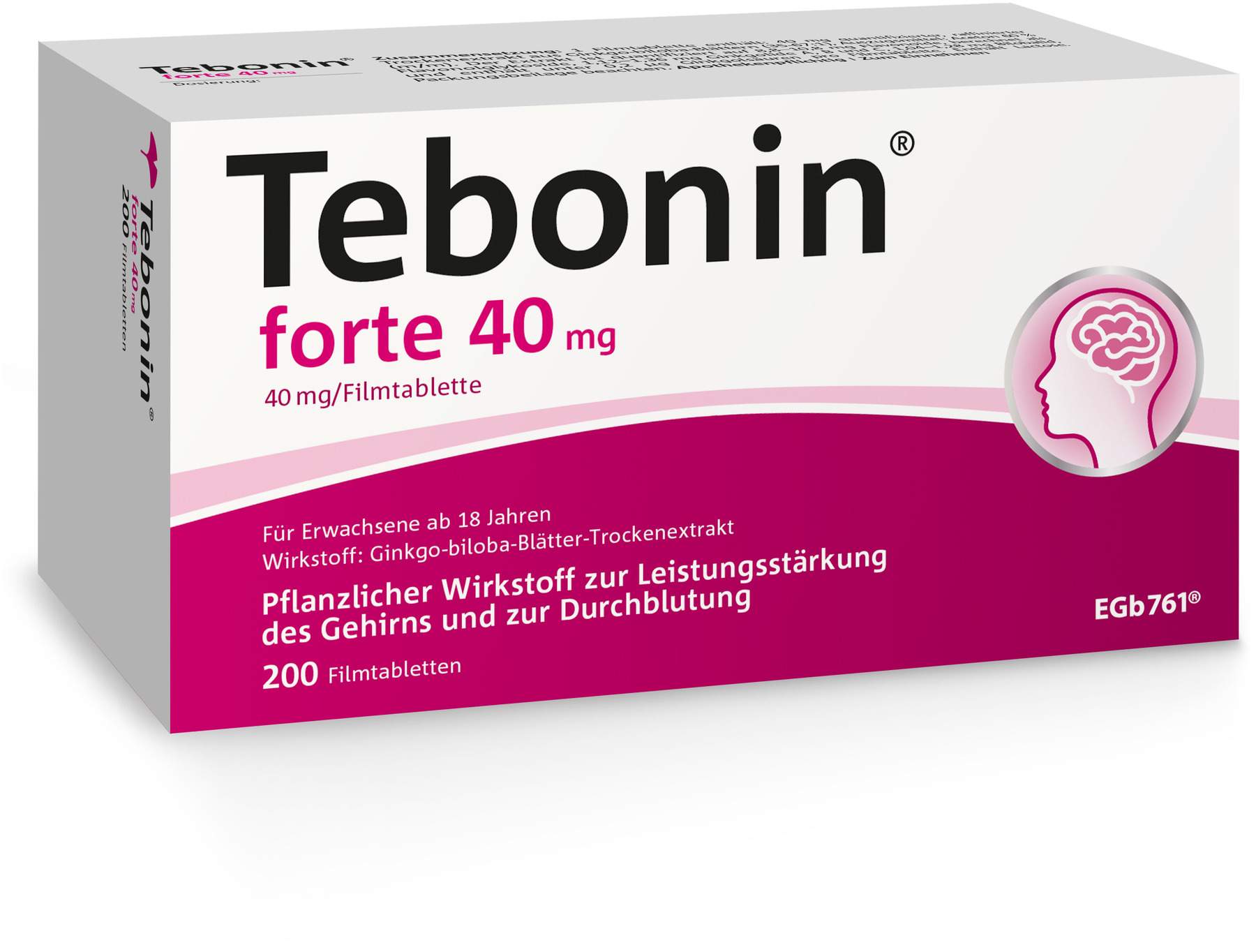 Tebonin Forte 40 mg 200 Filmtabletten