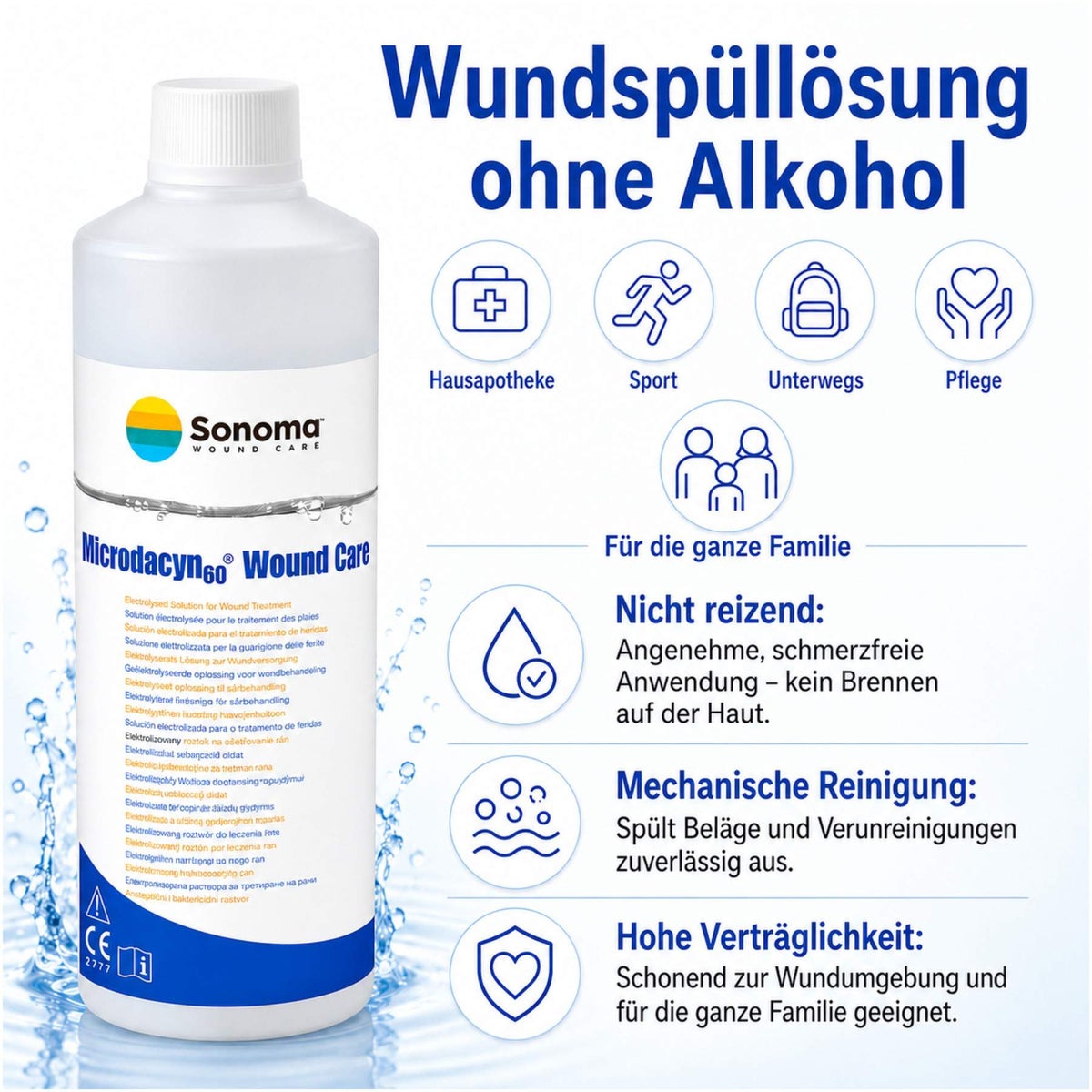Microdacyn60 Wundspüllösung 500 ml