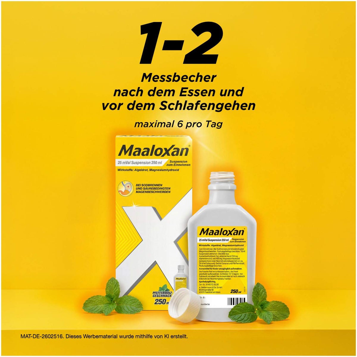 Maaloxan 25 mVal Suspension 250 ml Suspension