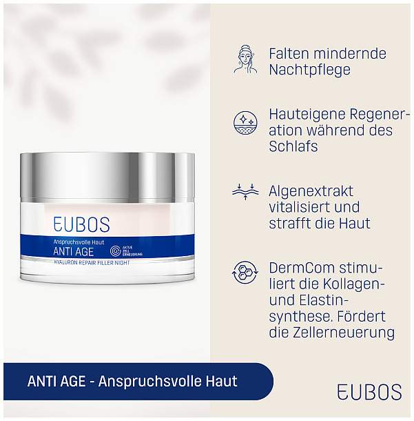 Eubos Hyaluron Repair Filler Night 50 ml Creme