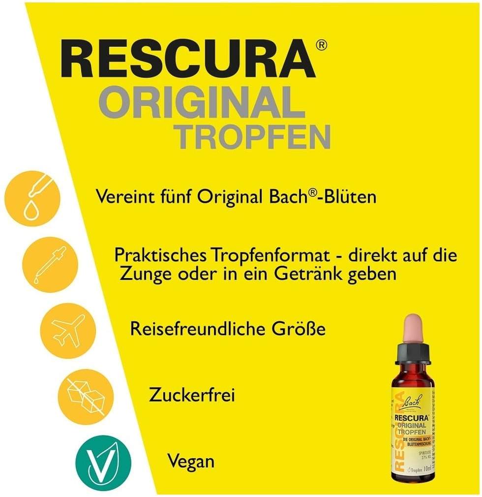 Bach Original Rescura mit Alkohol 20 ml Tropfen
