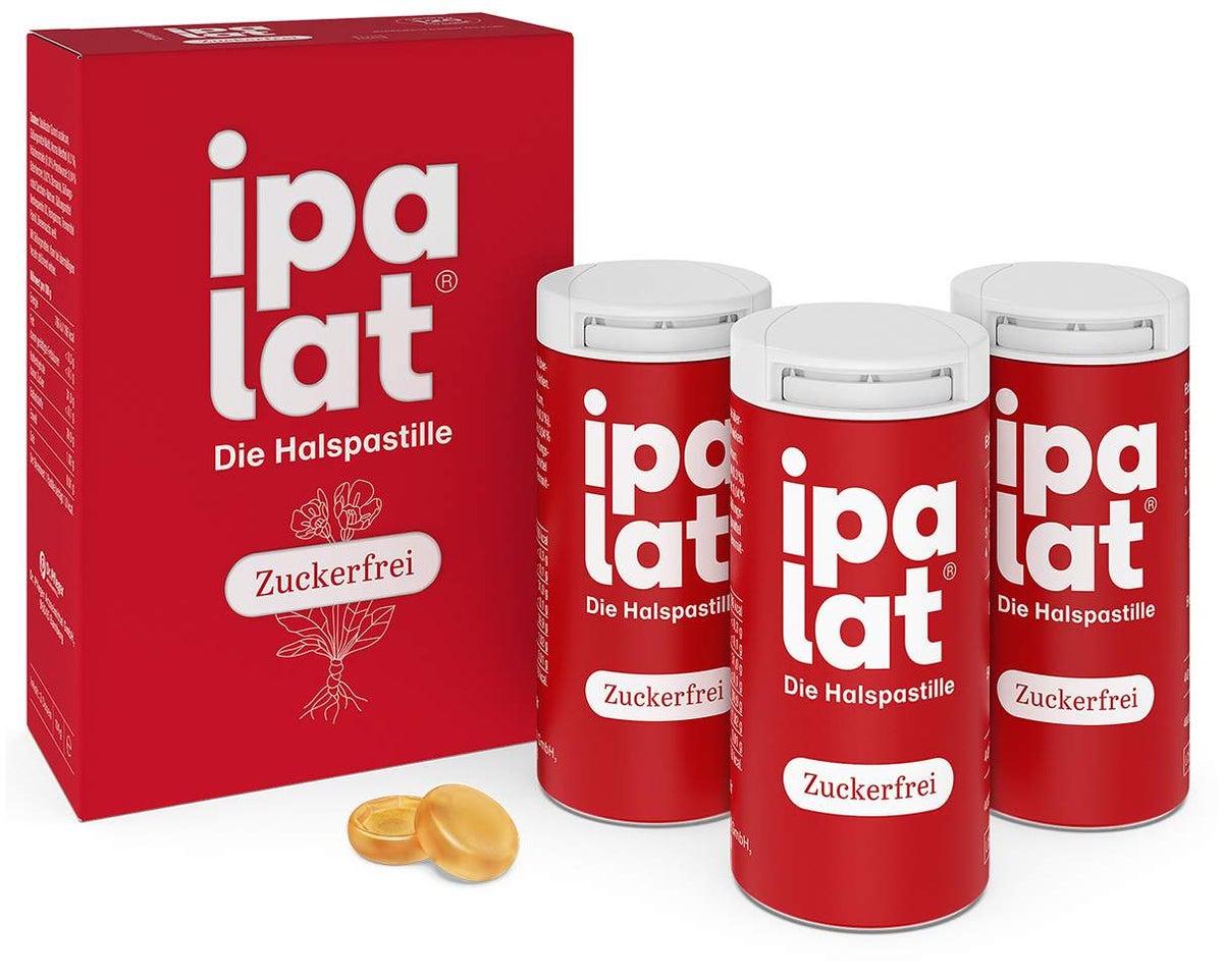 Ipalat Halspastillen zuckerfrei mentholfrisch 120 Pastillen
