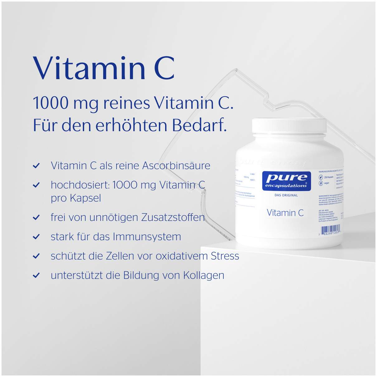 Pure Encapsulations Vitamin C 250 Kapseln
