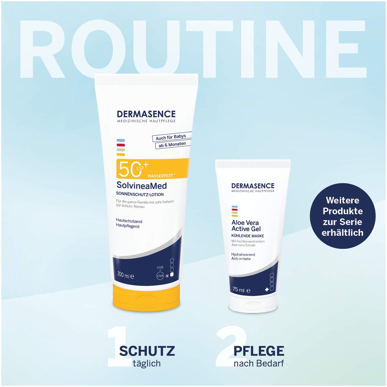 Dermasence SolvineaMed Sonnenschutz - Lotion LSF 50 + 200 ml