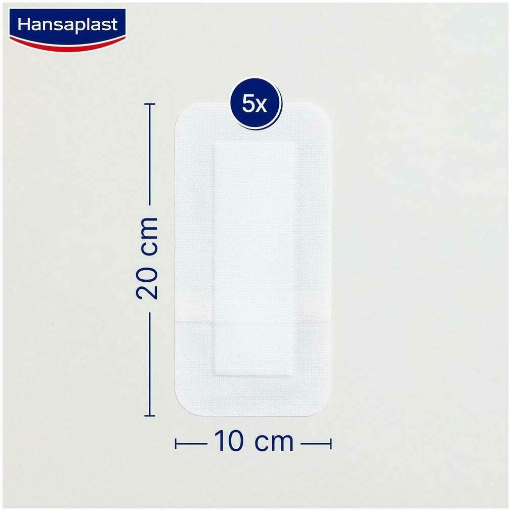 Hansaplast Sensitive 4XL Pflaster 10 x 20 cm 5 Stück